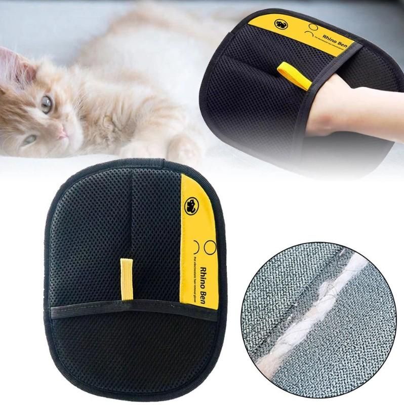 Pet Hair Removal Gloves – Grooming Mitt for Dogs Cats