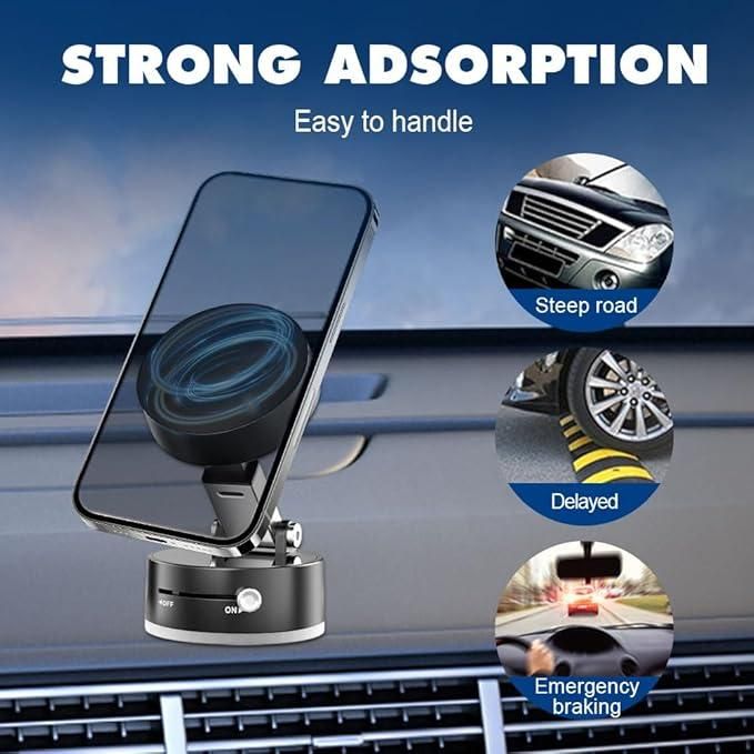 Magnetic Phone Holder – Foldable 360° Car Mount