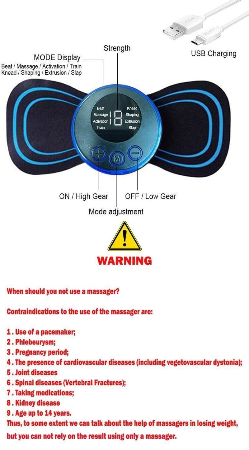 Mini Electric Massager – Rechargeable Pain Relief Device
