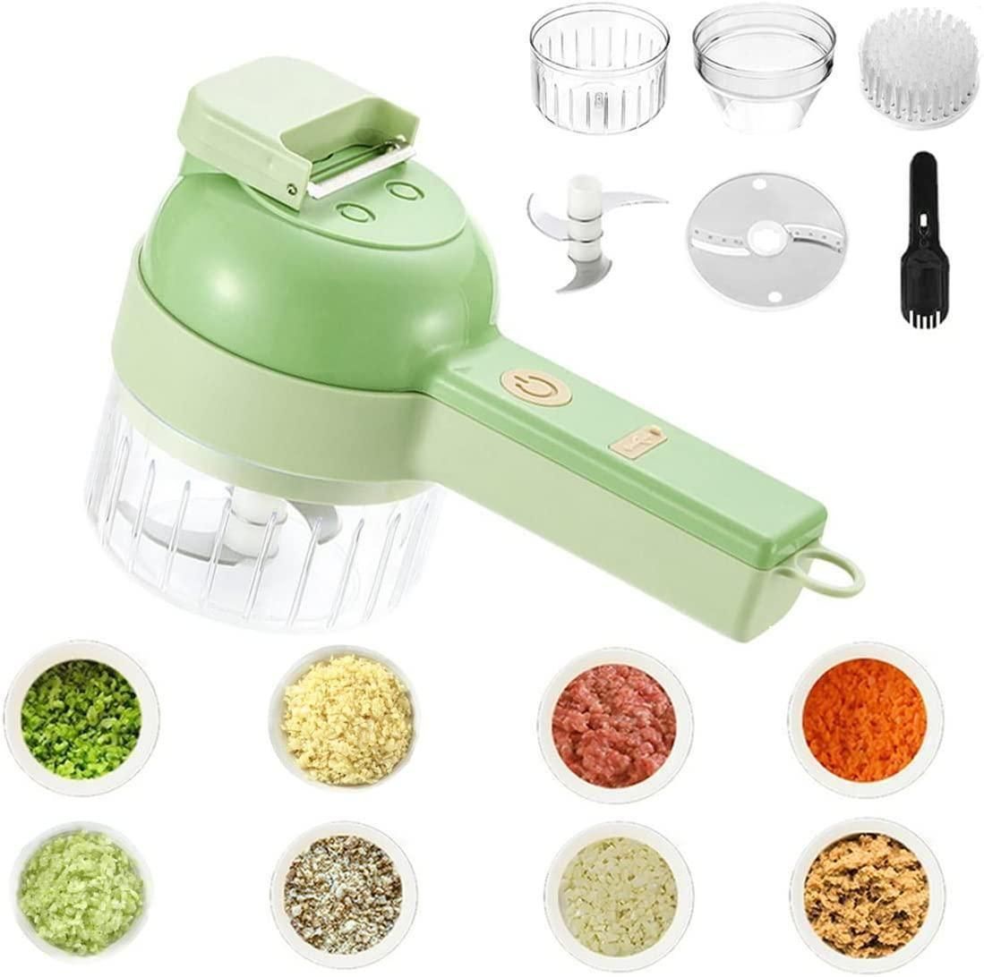 4 in 1 Electric Vegetable Cutter – Portable Kitchen Tool