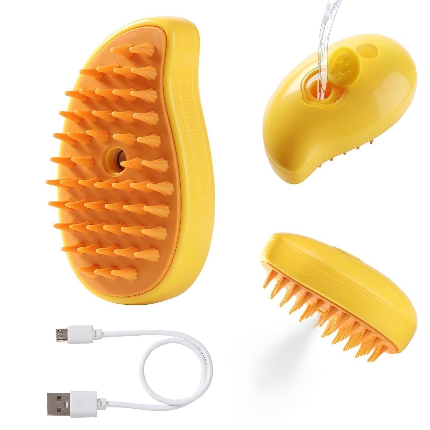 Pet Grooming Brush – 3 in 1 Steaming Hair Remover