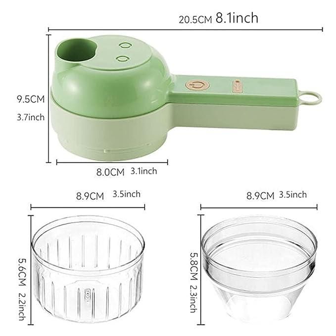 4 in 1 Electric Vegetable Cutter – Portable Kitchen Tool