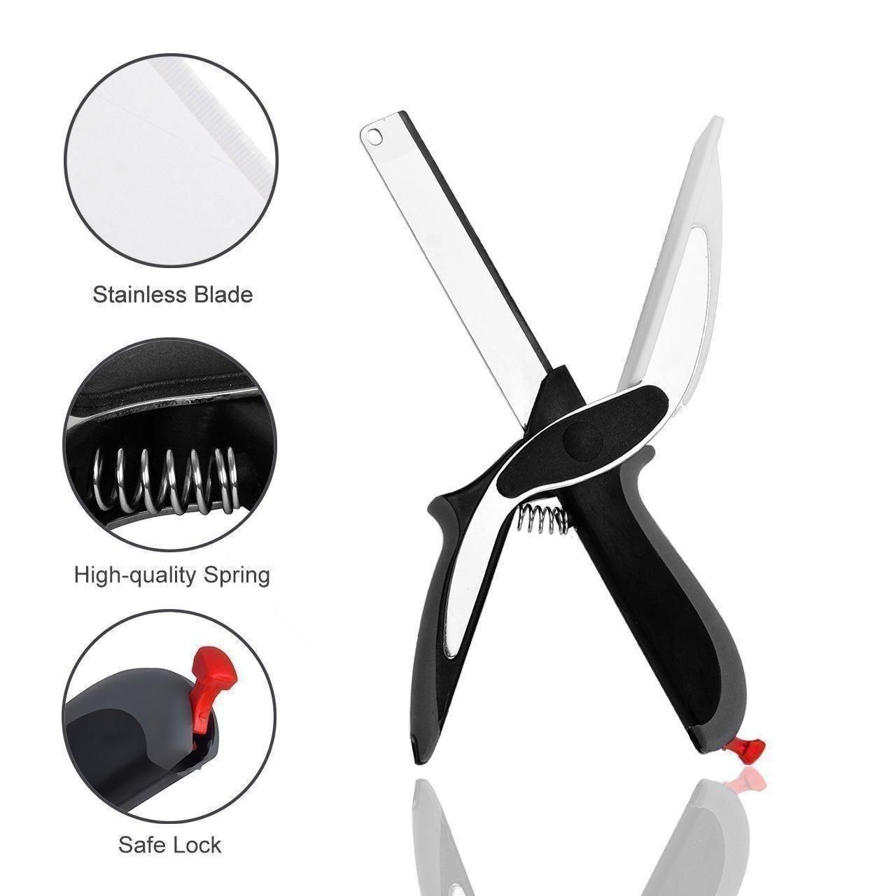 Clever Cutter – 2 in 1 Kitchen Knife & Scissors