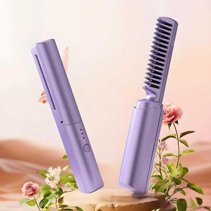 “Meneflix Portable Mini Hair Straightener – Cordless, Rechargeable & Travel-Friendly”