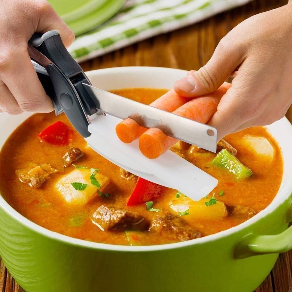 Clever Cutter – 2 in 1 Kitchen Knife & Scissors