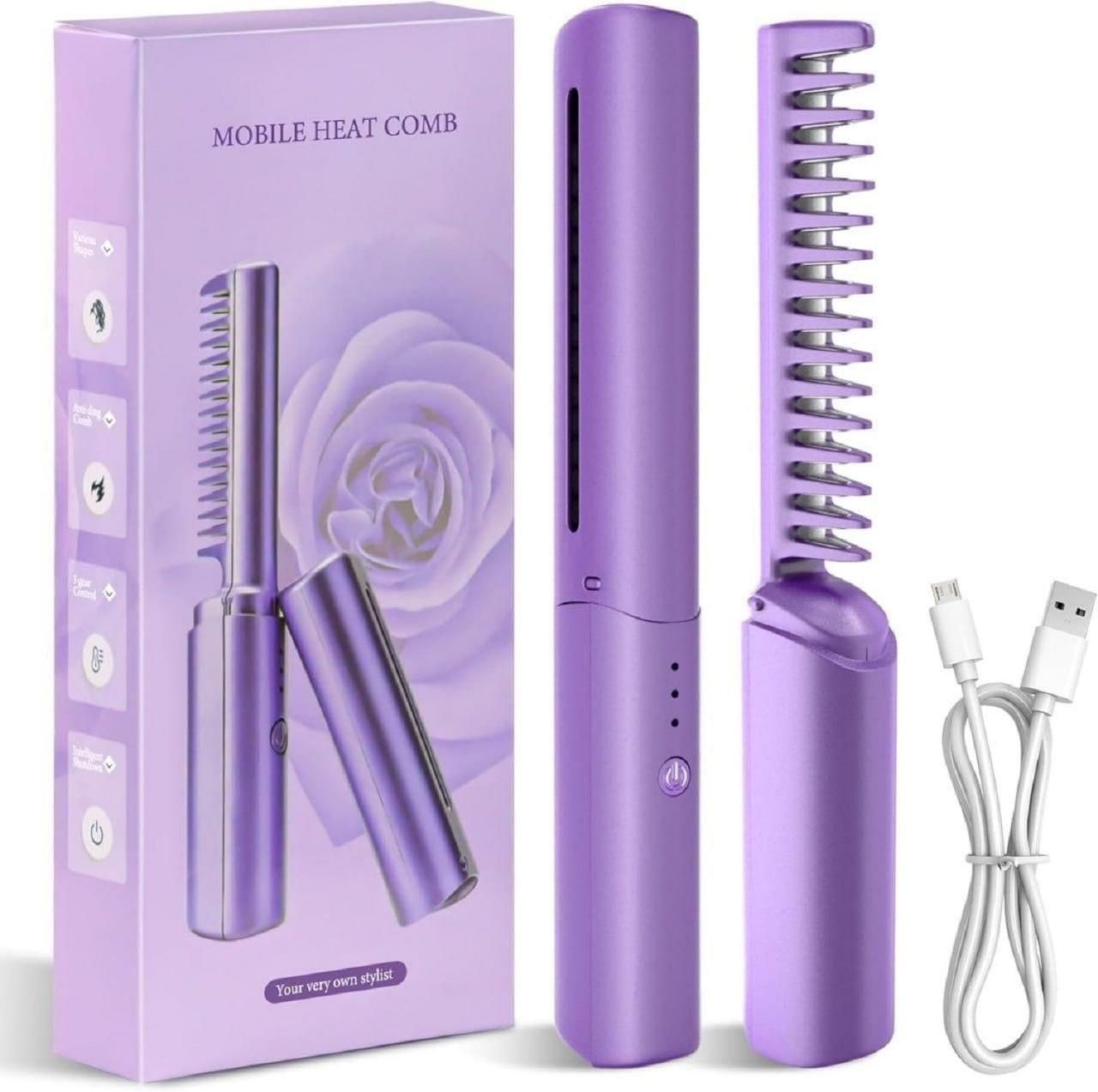 “Meneflix Portable Mini Hair Straightener – Cordless, Rechargeable & Travel-Friendly”